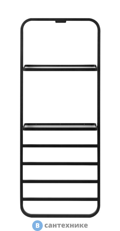 Полотенцесушитель Black&White N-337В Matt Black (1010x400x130)