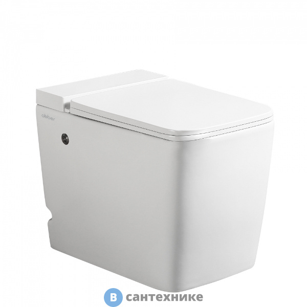 Унитаз ABBER Rechteck AC1212P приставной белый с импульсным смывом