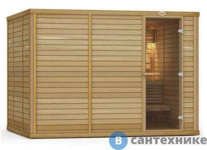 картинка Сауна SAWO WAVE 2323RL-WA Осина (230х230х210) без аксессуров и печи