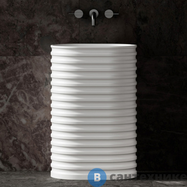 картинка Раковина ABBER Stein AS2550 отдельностоящая белая матовая