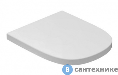 картинка Сиденье GLOBO Stockholm для унитазов LAS02/LAS03/LA001/LAB01/LAB02, цвет белый/хром (микролифт) (LAR20BI)