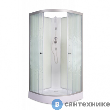 картинка Душевая кабина Deto L909N без крыши с вставкой