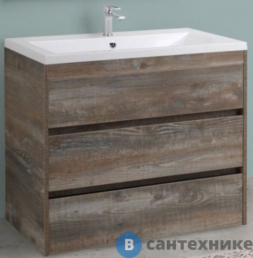 картинка Тумба под раковину Art & MAX FAMILY FAMILY-1000-3C-PIA-PE напольная с тремя выкатными ящиками, Pino Esotica, 1000x480x845