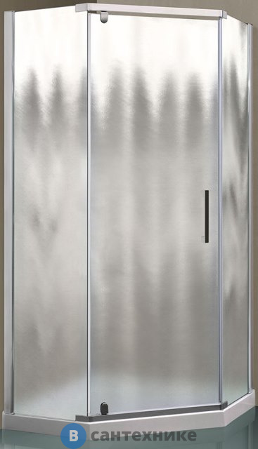 Душевой уголок Vincea Stresa VSP-1S900CH, 900*900, хром, стекло шиншилла, без поддона