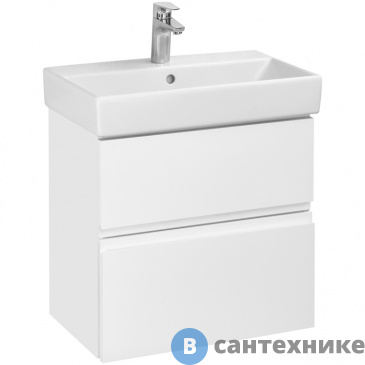 картинка Тумба под раковину Roca OLETA 56,4 A857639806 подвесная, белый глянец
