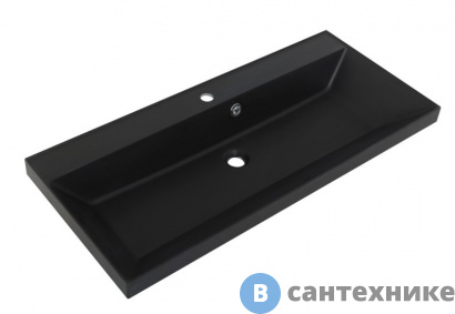 картинка Раковина BelBagno BB800/450-LV-ART-AST-NERO чёрная матовая, 800x450x150 (без сифона)