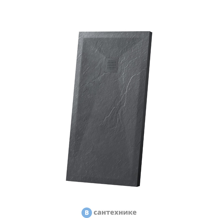 Душевой поддон Vincea VST-4SR1012A,1200*1000*25 из искусственного камня, антрацит