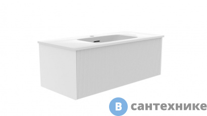 картинка Тумба под раковину La Fenice TERRA Bianca 100 см белая матовая (FNC-01-TER-B-100)