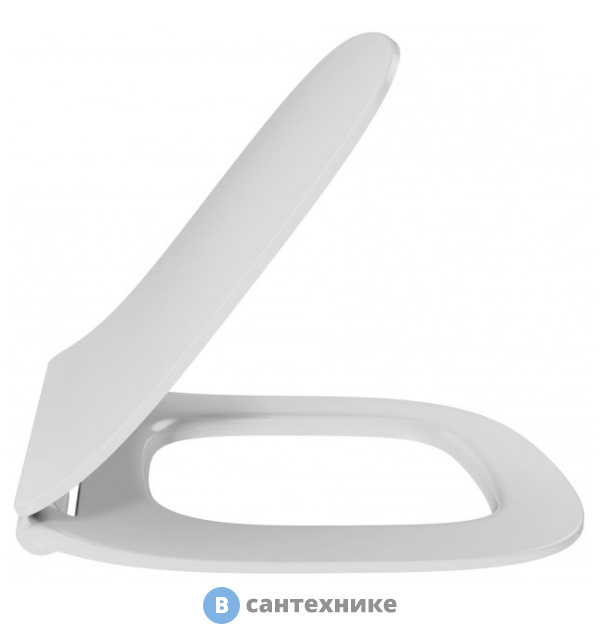 Сиденье Jacob Delafon E70025-00 для укороченного унитаза STRUKTURA с микр.,тонкое, функция быстрого снятия (белый)