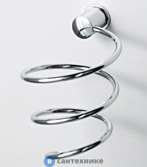 Держатель WasserKRAFT K-1080 фена металл, хромоникелевое покрытие