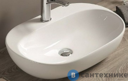 картинка Раковина Art & MAX накладная AM-78375, белый, 600х405х150