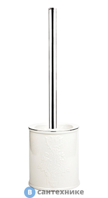 Щетка для унитаза WasserKRAFT Rossel K-5727 металл, хромоникелевое покрытие, фарфор