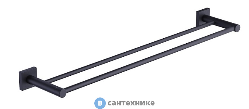 Полотенцедержатель Timo Selene Black 12056/03 двойной