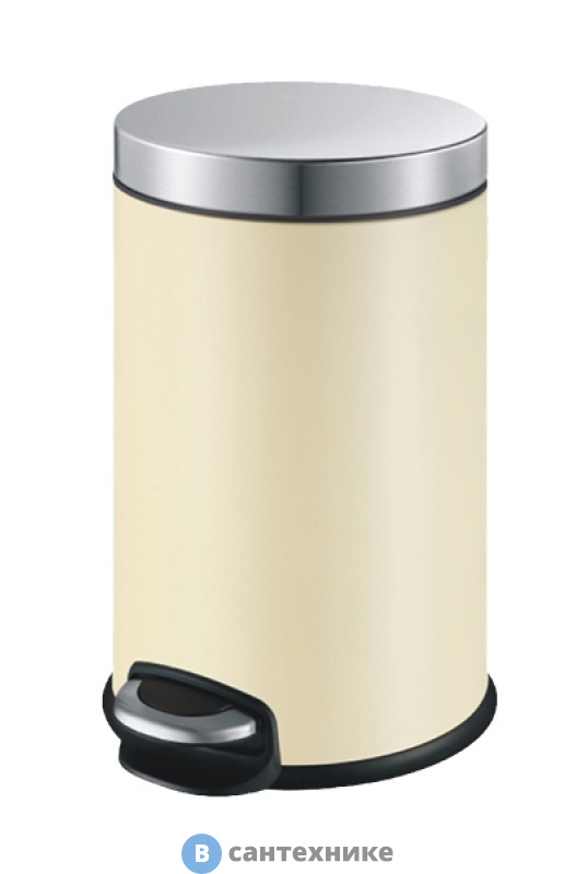 Ведро мусорное WELTWASSER WW ERFIE BG 12L Педальное Бежевый