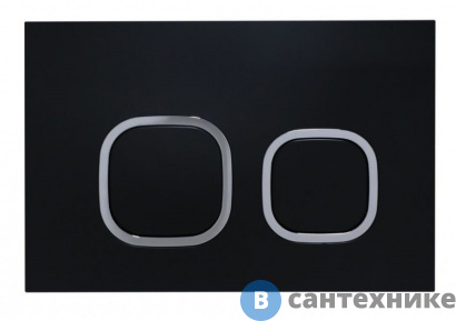 картинка Клавиша смыва ESBANO LPS-10MB матовый чёрный