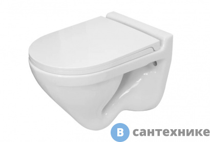 картинка Унитаз подвесной SANITA LUXE ATTICA SL DM с сиденьем из дюропласта, системой soft close, clip up (ATCSLWH0104)