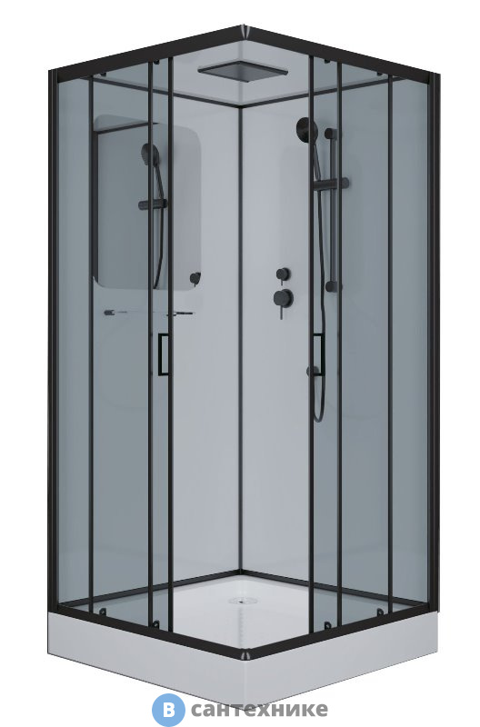 Душевая кабина Niagara NG-6902Q black (1000х1000х2100)