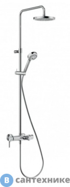 картинка Душевая стойка Kludi 6808305-00 со смесителем для ванны и душа