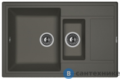 картинка Кухонная мойка FLORENTINA Липси 780К, антрацит FSm (20.250.D0780.302)