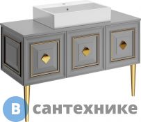 Тумба с раковиной Belinza Davlos 120 серая (572953)