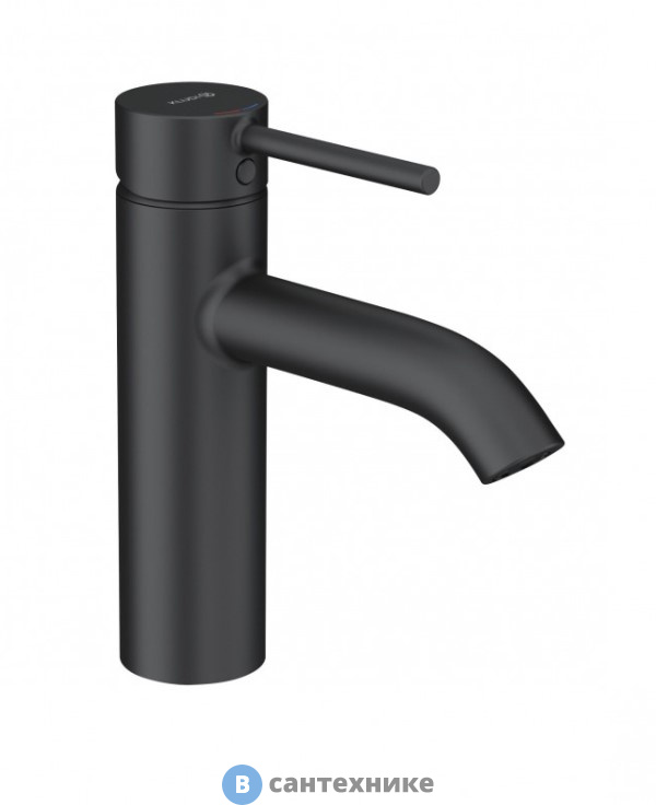 Смеситель Kludi BOZZ 382883976 для умывальника, чёрный мат.