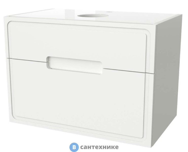 Тумба Taliente TA-MBO-100PS-blanco Olejo 100, напольно-подвесная белый глянец, без ножек и столешницы