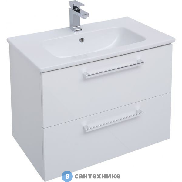Тумба под раковину Dreja GIO 80 белый глянец (77.0103W)
