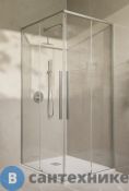 Душевой уголок Vincea Slim-N VSS-4SN9010CLBN, 1000*900, брашированный никель, стекло прозрачное