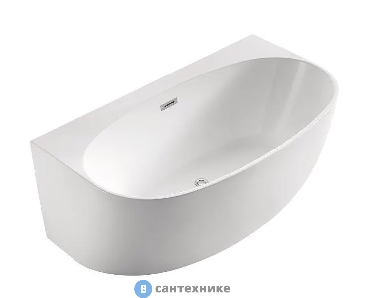 Ванна акриловая AZARIO CAMBRIDGE CAM18090 с сифоном и металлической рамой, 1800х880х580 мм