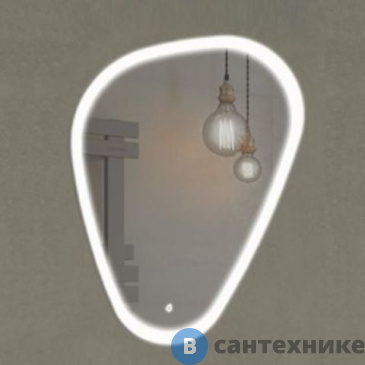 картинка Зеркало Comforty Олеандр-70 светодиодная лента, сенсор 700*900