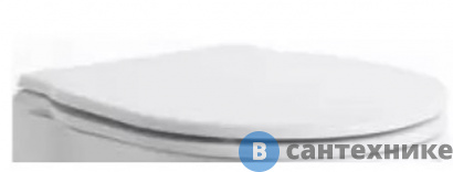 картинка Сиденье AZZURRA XL для унитаза белое, петли хром (XL1800bi/cr)