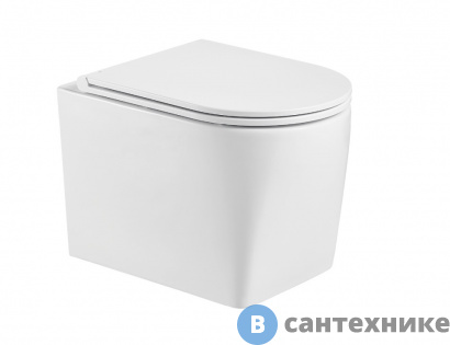 картинка Унитаз с инсталляцией WELTWASSER и кнопкой смыва (MARBERG 410 + NESENBACH 004 GL-WT + MAR 410 SE-WT)