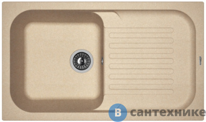 картинка Кухонная мойка FLORENTINA Арона 860, песочный FG (20.225.D0860.107)