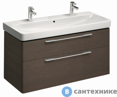 картинка Тумба под раковину Keramag SMYLE 805122000 /116,8х62,5х46,1/ (дуб)