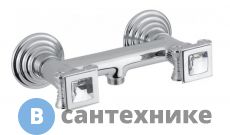 Смеситель Cezares OLIMP-DS-01-Sw для душа, хром, ручки Swarovski