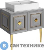 Тумба с раковиной Belinza Davlos 80 серая (551481)