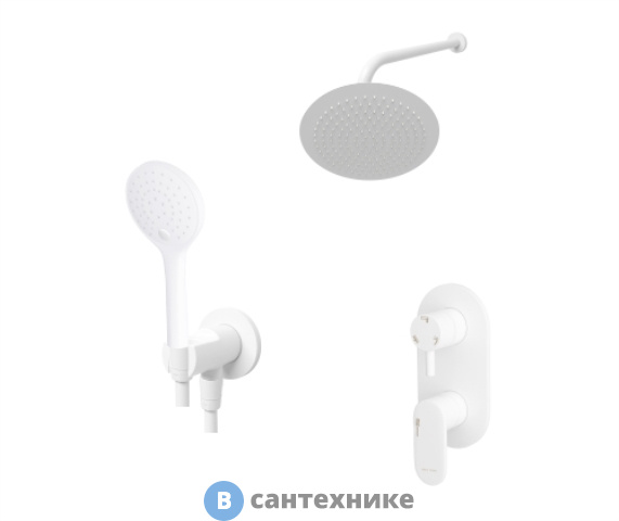 Верхний душ WasserKRAFT A85161 встраиваемый комплект