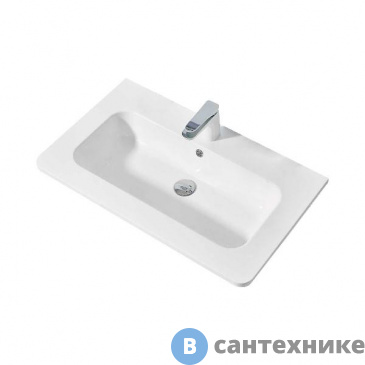 картинка Раковина Vincea VCB-1A800W из искусственного камня, белый