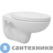 Унитаз подвесной Loranto Fredo безободковый с сиденьем микролифт (soft close) полипропилен (CS-WH8005)