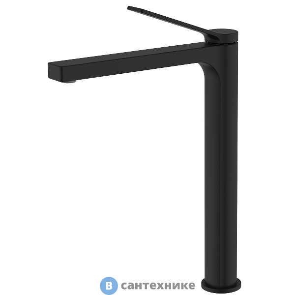 Смеситель AZARIO VISE AZ-VQQ168R30PA высокий для раковины без донного клапана, черный
