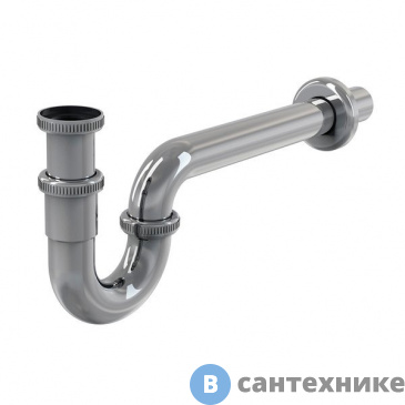 картинка Сифон для умывальника Ravak U-образный хром X01436