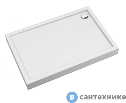 картинка Душевой поддон Omnires CAMDEN прямоугольный 90x100 см (CAMDEN90/100/PBP), без сифона