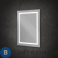 картинка Зеркало BelBagno SPC-KRAFT-700-800-SENS-NERO в алюминиевой раме со встроенным светильником и сенсорным выключателем по периметру рамы, 700x800x32 мм