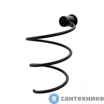 картинка Держатель WasserKRAFT NEW K-1080 BLACK для фена