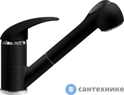 картинка Смеситель ITALMIX WEB WE 0800 (LAVA чёрный металлик GR20) (WE 0800 LAV)