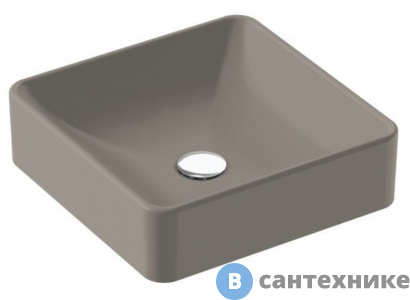 картинка Раковина на столешницу Jacob Delafon VOX EVG102-MK4 с переливом /40х40/ (мягкий кашемир, матовая)