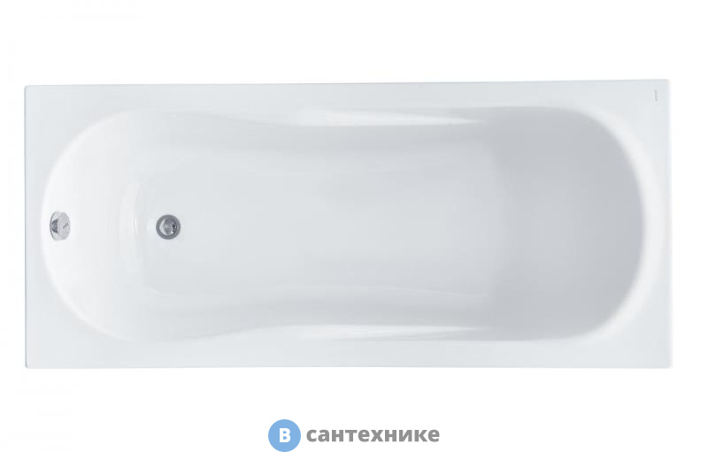 Ванна акриловая Santek Каледония 160х75 (1WH302388), без каркаса и сифона