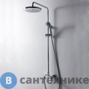 Душевая стойка Bravat F9125183CP-A2-RUS со смесителем для душа Opal R