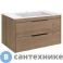 картинка Тумба под раковину Vincea Chiara 2D 800 подвесная, 2 выкатных ящика soft-close, N.Oak (VMC-2C2800NO)
