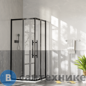 Душевое ограждение ESBANO ESF-90D1+120D2-B черный